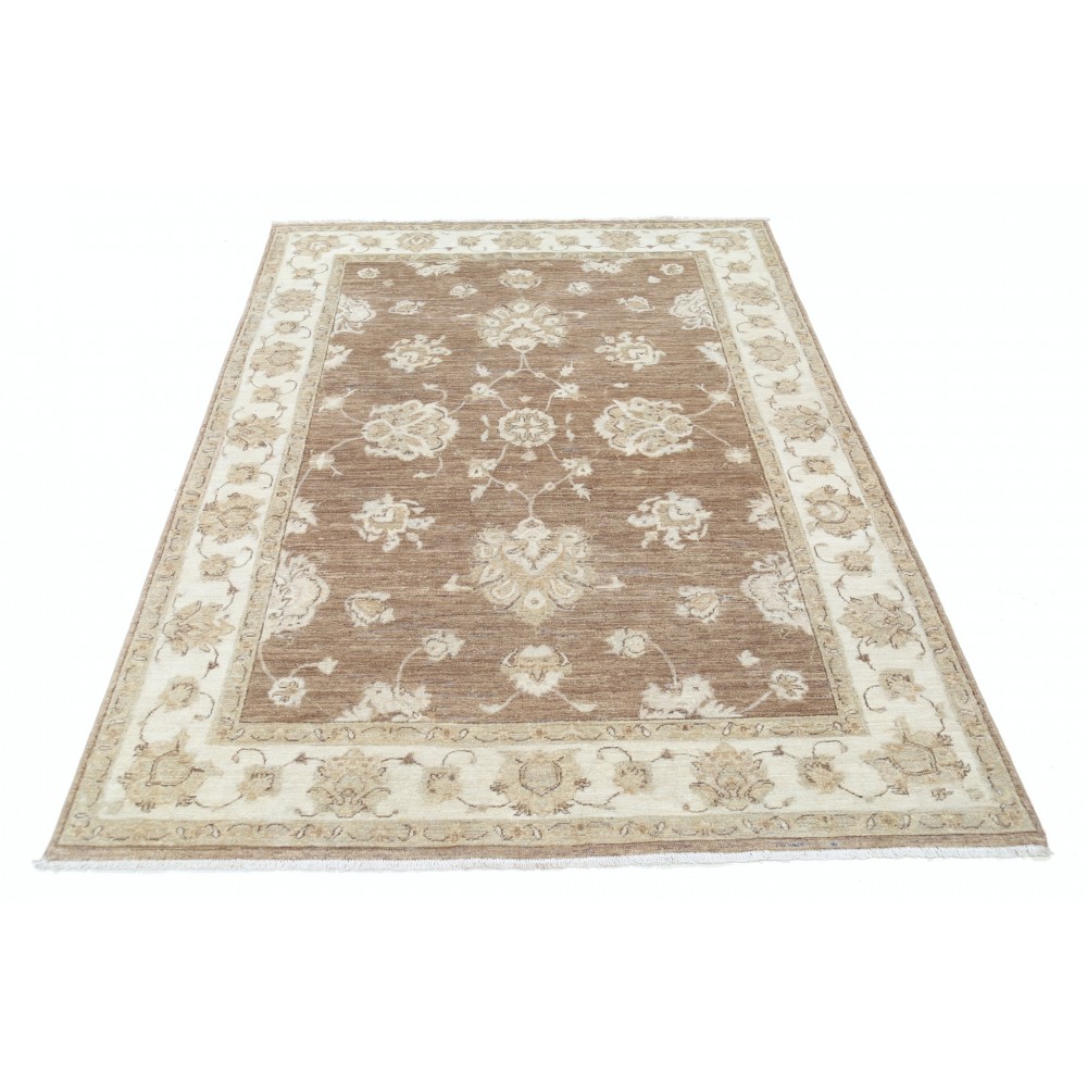 Hand Knotted Wool Area Rug for Bedroom | Floral Oushak Rug for Living Room Decor Hand Knotted Wool Area Rug for Bedroom | Floral Oushak Rug for Living Room Decor