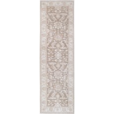 Handknotted Runner Rug for Corridor, Entryway and Stair | Wool Hallway Runner Rug | Floral Kitchen Rug