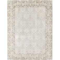 Hand Knotted Large Area Rug for Dining Room and Bedroom | Beige Carpet for Living Room Decor | 100% Wool