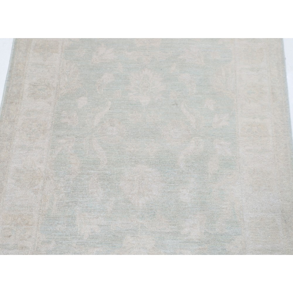Traditional Hand Knotted Accent Rug | Floral Wool Area Rug in Soft Tones Traditional Hand Knotted Accent Rug | Floral Wool Area Rug in Soft Tones