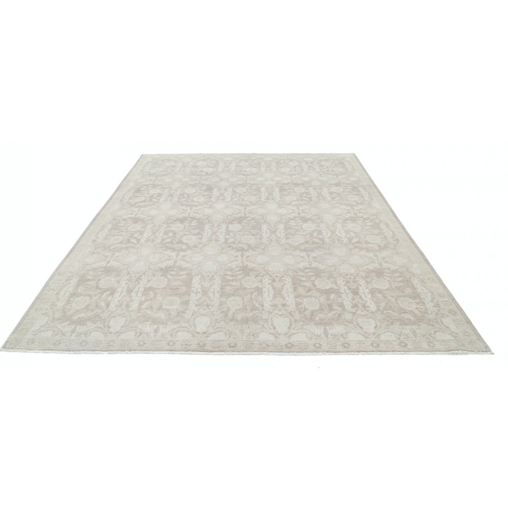 Hand Knotted Beige Wool Large Area Rug | Floral Carpet for Living Room, Dining Room, Bedroom Hand Knotted Beige Wool Large Area Rug | Floral Carpet for Living Room, Dining Room, Bedroom
