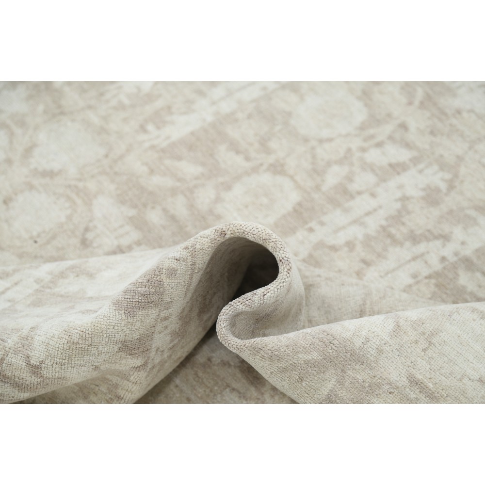 Hand Knotted Beige Wool Large Area Rug | Floral Carpet for Living Room, Dining Room, Bedroom Hand Knotted Beige Wool Large Area Rug | Floral Carpet for Living Room, Dining Room, Bedroom