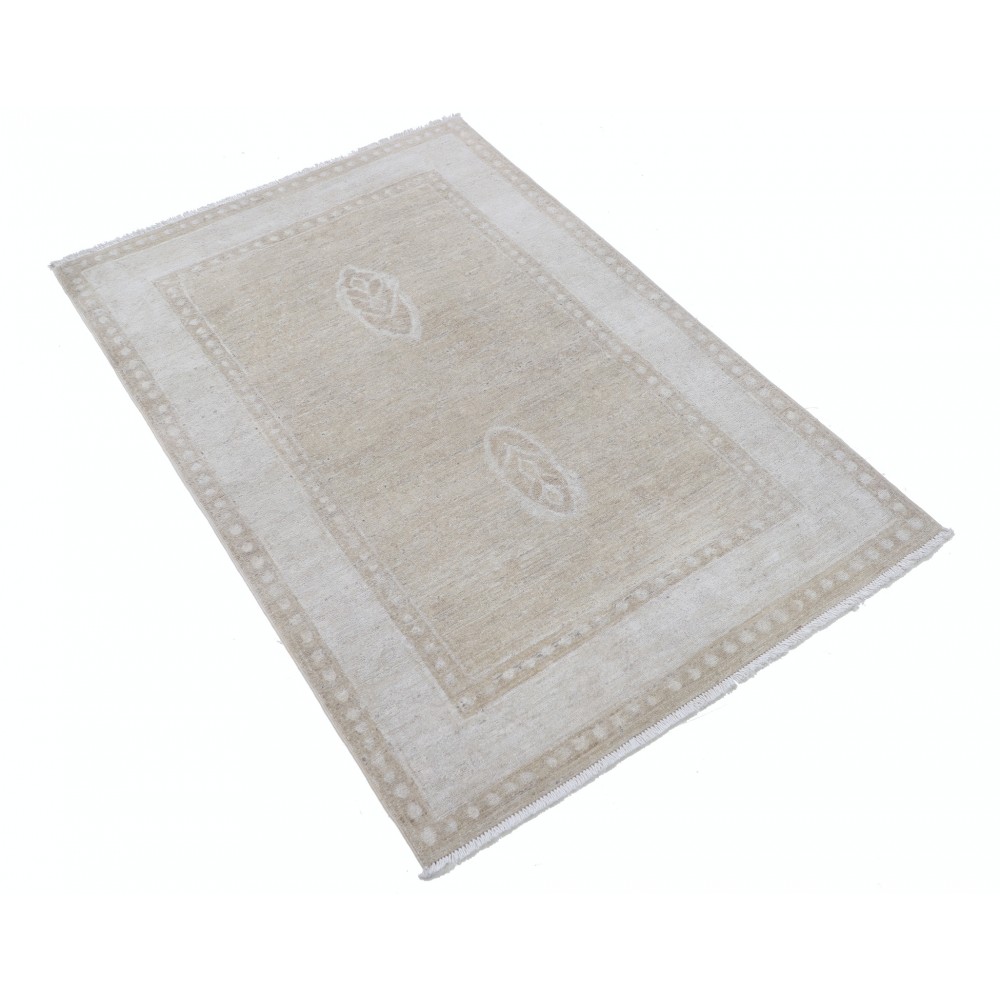 Traditional Hand-Knotted Small Turkish Rug | Decorative Neutral Soft-Toned Accent Rug Traditional Hand-Knotted Small Turkish Rug | Decorative Neutral Soft-Toned Accent Rug