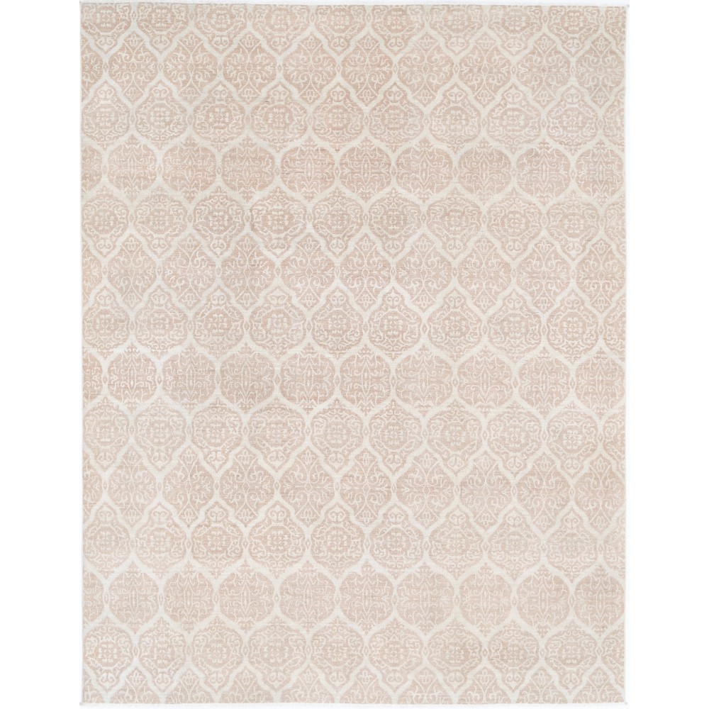 Hand Knotted Trellis Rug, Beige Wool Area Rug, Ornamental Pattern Carpet Hand Knotted Trellis Rug, Beige Wool Area Rug, Ornamental Pattern Carpet
