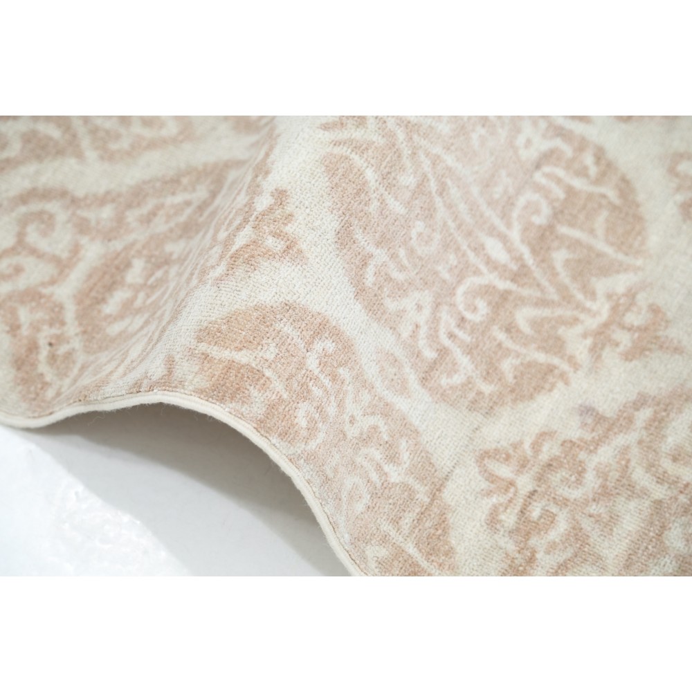 Hand Knotted Trellis Rug, Beige Wool Area Rug, Ornamental Pattern Carpet Hand Knotted Trellis Rug, Beige Wool Area Rug, Ornamental Pattern Carpet
