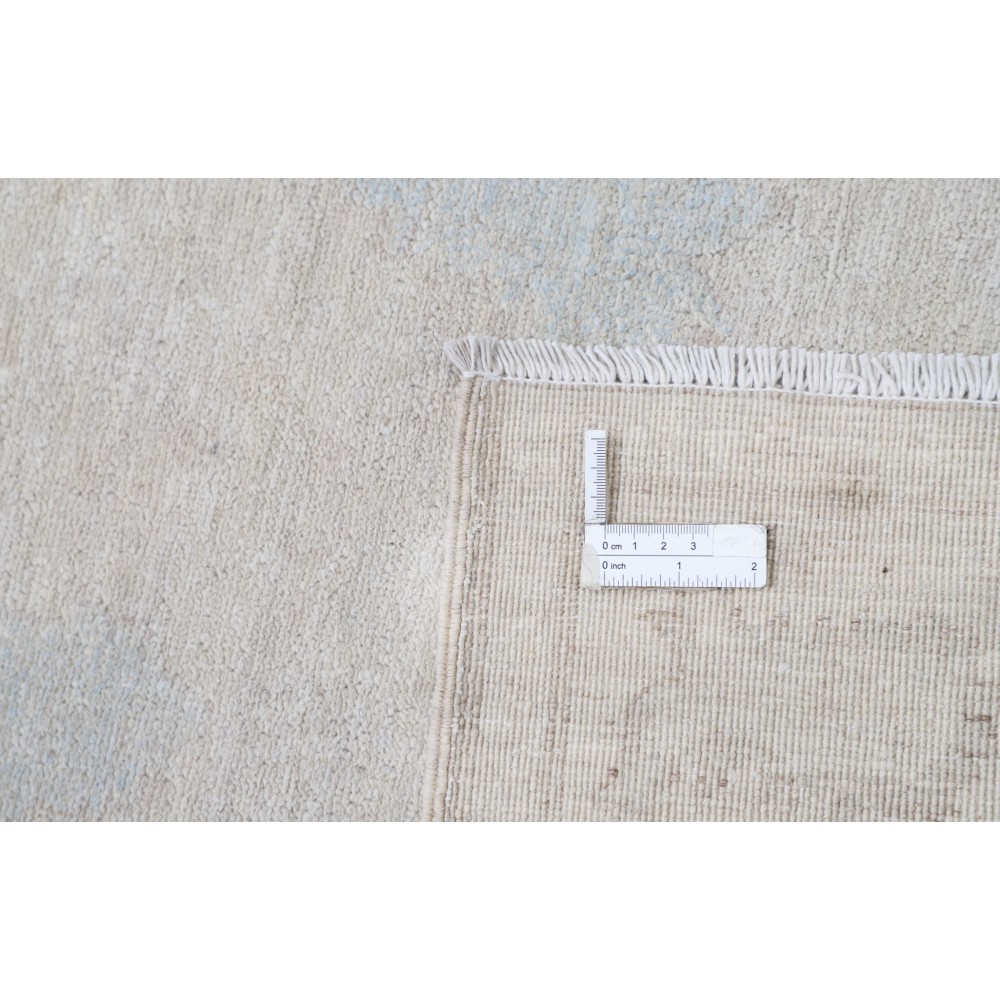 Handknotted Wool Runner Rug | Beige Corridor Runner | Stair Runner Rug | Kitchen Runner Rug
