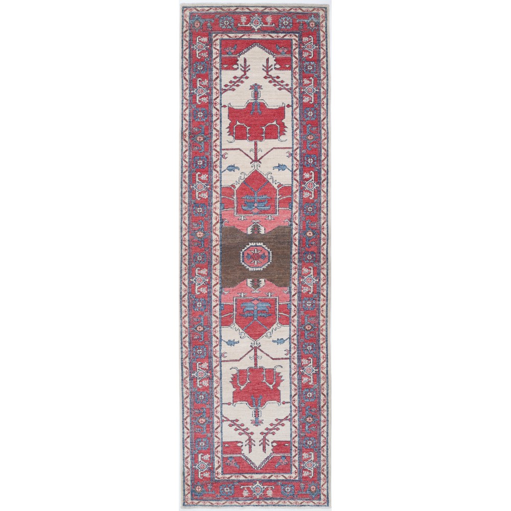 Traditional Hand-Knotted Wool Runner Rug | Hallway, Kitchen, Corridor and Entryway Rug Traditional Hand-Knotted Wool Runner Rug | Hallway, Kitchen, Corridor and Entryway Rug