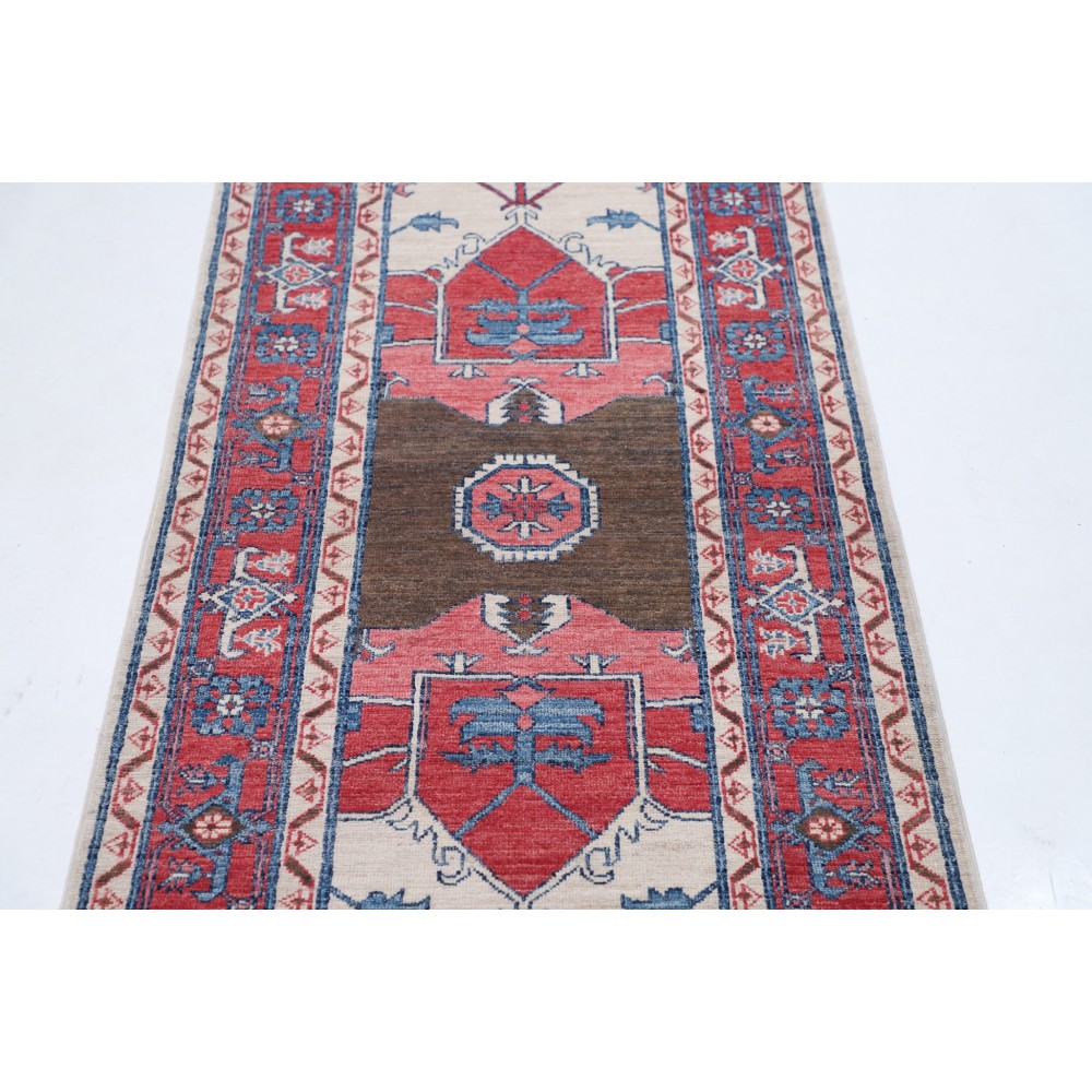 Traditional Hand-Knotted Wool Runner Rug | Hallway, Kitchen, Corridor and Entryway Rug Traditional Hand-Knotted Wool Runner Rug | Hallway, Kitchen, Corridor and Entryway Rug