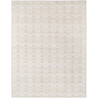 Beige Hand Knotted Large Rug | Timeless Home Decor | 100% Wool Handmade Carpet