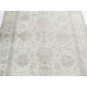 Hand Knotted Turkish Wool Rug with All-Over Floral Design | New Beige Accent Rug