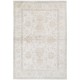 Hand Knotted Turkish Wool Rug with All-Over Floral Design | New Beige Accent Rug