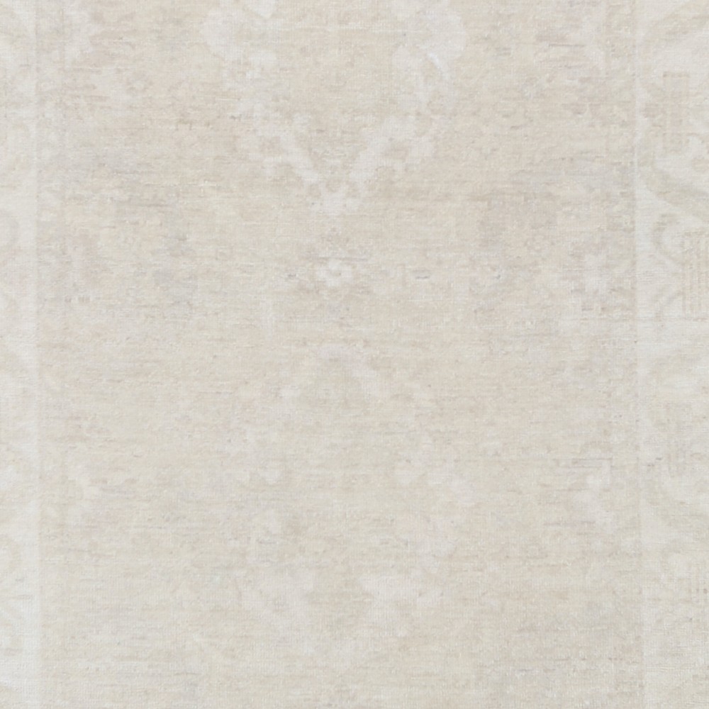 Hand Knotted Oushak Rug | Beige Turkish Accent Rug with All-Over Floral Design | 100% Wool Hand Knotted Oushak Rug | Beige Turkish Accent Rug with All-Over Floral Design | 100% Wool