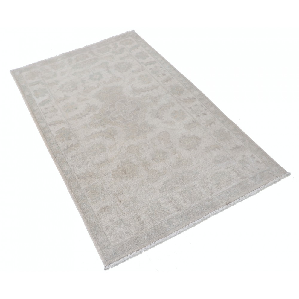 Hand Knotted Small Turkish Wool Rug | Beige Accent Rug with Floral Design Hand Knotted Small Turkish Wool Rug | Beige Accent Rug with Floral Design