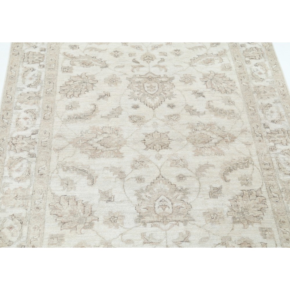 Beige Turkish Area Rug with All-Over Floral Design | Hand Knotted Accent Rug | 100% Wool Beige Turkish Area Rug with All-Over Floral Design | Hand Knotted Accent Rug | 100% Wool