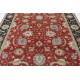 Hand Knotted Red, Navy Blue, Beige Wool Rug | Traditional Floral Oushak Style Carpet Hand Knotted Red, Navy Blue, Beige Wool Rug | Traditional Floral Oushak Style Carpet