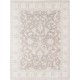 Hand Knotted Ivory, Gray Wool Area Rug | Turkish Oushak Style Carpet Hand Knotted Ivory, Gray Wool Area Rug | Turkish Oushak Style Carpet