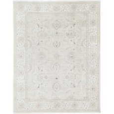 Hand Knotted Large Area Rug for Living Room, Dining Room and Bedroom Decor | Beige Wool Carpet