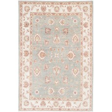 Hand Knotted Floral Oushak Area Rug for Living Room Decor | 100% Wool