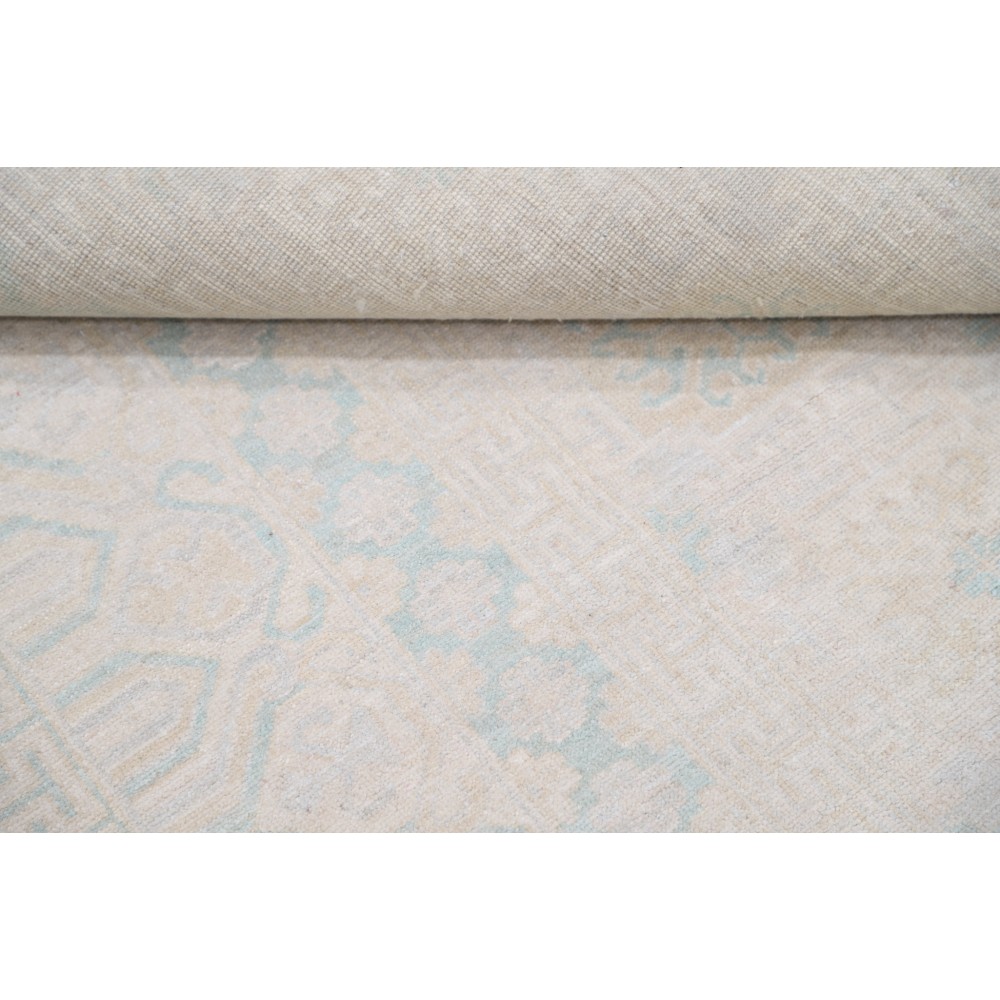 Traditional Hand Knotted Light Blue, Beige Oversize Wool Area Rug | Living Room Carpet Traditional Hand Knotted Light Blue, Beige Oversize Wool Area Rug | Living Room Carpet