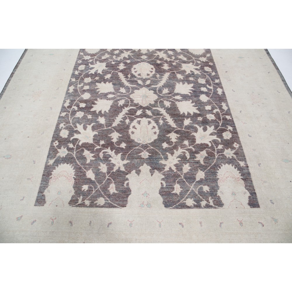 Hand Knotted Soft-Toned Large Area Rug with Floral Design | 100% Wool Carpet for Living Room Hand Knotted Soft-Toned Large Area Rug with Floral Design | 100% Wool Carpet for Living Room