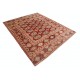 Hand Knotted Red, Ivory Wool Area Rug | Traditional Tribal Carpet Hand Knotted Red, Ivory Wool Area Rug | Traditional Tribal Carpet