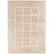 Hand Knotted Beige, Soft Gold Wool Area Rug | Geometric Panel Small Rug Hand Knotted Beige, Soft Gold Wool Area Rug | Geometric Panel Small Rug
