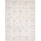 Hand Knotted Oushak Style Rug | Beige Turkish Carpet with All-Over Floral Design | 100% Wool Hand Knotted Oushak Style Rug | Beige Turkish Carpet with All-Over Floral Design | 100% Wool