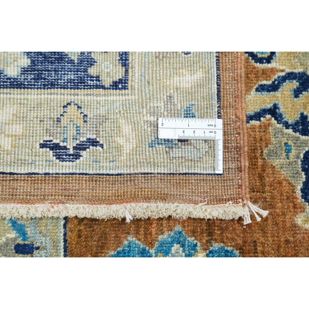 Hand Knotted Large Area Rug for Living Room Decor | 100% Wool Floral Design Carpet