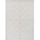 Hand Knotted Turkish Oushak Rug, Beige Wool Area Rug with Light Blue Geometric Motifs Hand Knotted Turkish Oushak Rug, Beige Wool Area Rug with Light Blue Geometric Motifs