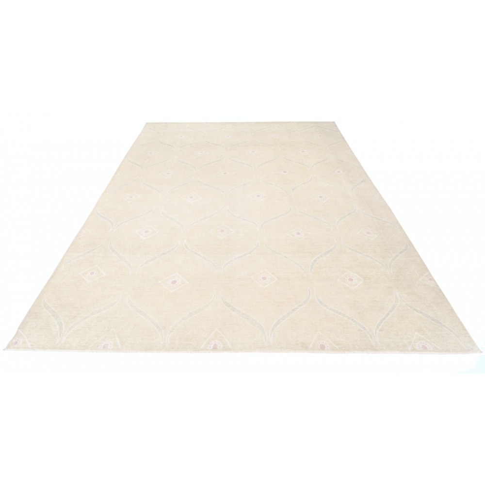 Hand Knotted Geometric Rug, Beige Wool Area Rug, Neutral Pattern Carpet Hand Knotted Geometric Rug, Beige Wool Area Rug, Neutral Pattern Carpet