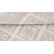 Hand Knotted Blush and Ivory Wool Area Rug | Turkish Panel Design Accent Rug Hand Knotted Blush and Ivory Wool Area Rug | Turkish Panel Design Accent Rug