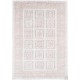 Hand Knotted Blush and Ivory Wool Area Rug | Turkish Panel Design Accent Rug Hand Knotted Blush and Ivory Wool Area Rug | Turkish Panel Design Accent Rug