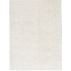 Handknotted Beige Large Area Rug for Home Decor | 100% Wool Carpet