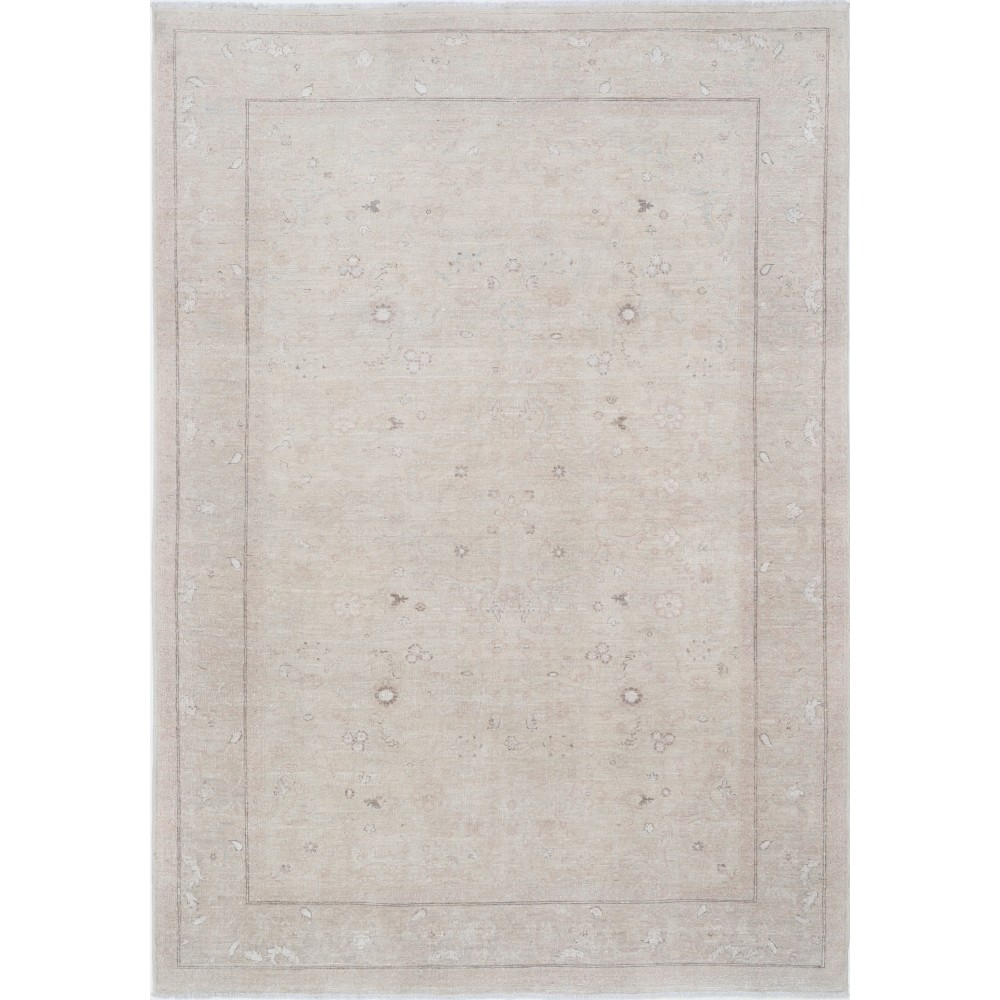 Hand Knotted Beige, Blush Wool Rug | Soft-Toned Floral Pattern Carpet Hand Knotted Beige, Blush Wool Rug | Soft-Toned Floral Pattern Carpet
