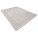 Hand Knotted Beige, Light Blue, Taupe Wool Rug | Geometric Trellis Pattern Carpet Hand Knotted Beige, Light Blue, Taupe Wool Rug | Geometric Trellis Pattern Carpet
