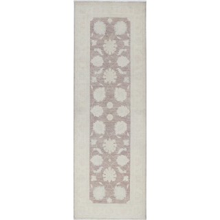 Hand Knotted Runner Rug for Corridor | Soft-Toned Wool Runner Rug | Stair Rug