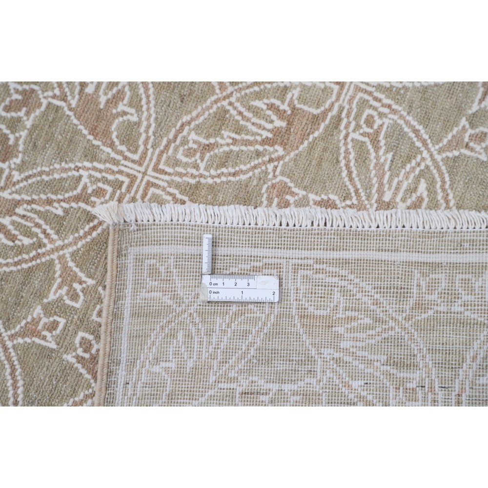 Hand Knotted Beige, Ivory Wool Area Rug | Turkish Trellis Design Carpet Hand Knotted Beige, Ivory Wool Area Rug | Turkish Trellis Design Carpet