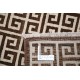 Hand Knotted Turkish Wool Rug | Beige & Brown Greek Key Pattern Area Rug, Modern Geometric Carpet Hand Knotted Turkish Wool Rug | Beige & Brown Greek Key Pattern Area Rug, Modern Geometric Carpet