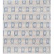 Hand Knotted Beige and Light Blue Wool Area Rug | Turkish Geometric Repeating Design Carpet Hand Knotted Beige and Light Blue Wool Area Rug | Turkish Geometric Repeating Design Carpet