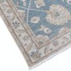 Hand Knotted Light Blue, Ivory, Beige Wool Area Rug | Turkish Oushak Style Accent Rug Hand Knotted Light Blue, Ivory, Beige Wool Area Rug | Turkish Oushak Style Accent Rug