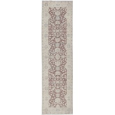 Handknotted Floral Wool Runner Rug for Hallway, Corridor and Kitchen Decor | Stair Rug