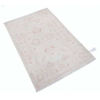 Hand Knotted Small Turkish Wool Rug | Handmade Beige Accent Rug