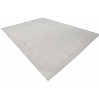 Hand Knotted Beige Area Rug for Large Living Room | Traditional Carpet for Spacious Interiors | 100% Wool