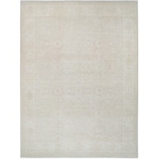 Hand Knotted Beige Area Rug for Large Living Room | Traditional Carpet for Spacious Interiors | 100% Wool