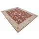 Hand Knotted Floral Area Rug with Red Field and Beige Border | Turkish Wool Carpet for Home Decor Hand Knotted Floral Area Rug with Red Field and Beige Border | Turkish Wool Carpet for Home Decor