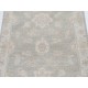 Hand Knotted Beige, Light Blue Oushak Accent Rug with Floral Design | 100% Wool Hand Knotted Beige, Light Blue Oushak Accent Rug with Floral Design | 100% Wool