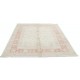 Hand Knotted Floral Area Rug with Red Field and Ivory Border | Turkish Oushak Wool Carpet Hand Knotted Floral Area Rug with Red Field and Ivory Border | Turkish Oushak Wool Carpet