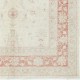 Hand Knotted Floral Area Rug with Red Field and Ivory Border | Turkish Oushak Wool Carpet Hand Knotted Floral Area Rug with Red Field and Ivory Border | Turkish Oushak Wool Carpet