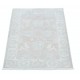 Hand Knotted Beige Wool Oushak Accent Rug with All-Over Floral Design Hand Knotted Beige Wool Oushak Accent Rug with All-Over Floral Design