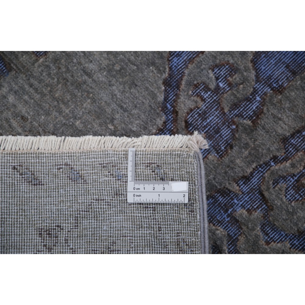 Hand Knotted Hallway Runner Rug for Corridor | Gray, Blue Wool Runner Rug | Kitchen Rug Hand Knotted Hallway Runner Rug for Corridor | Gray, Blue Wool Runner Rug | Kitchen Rug